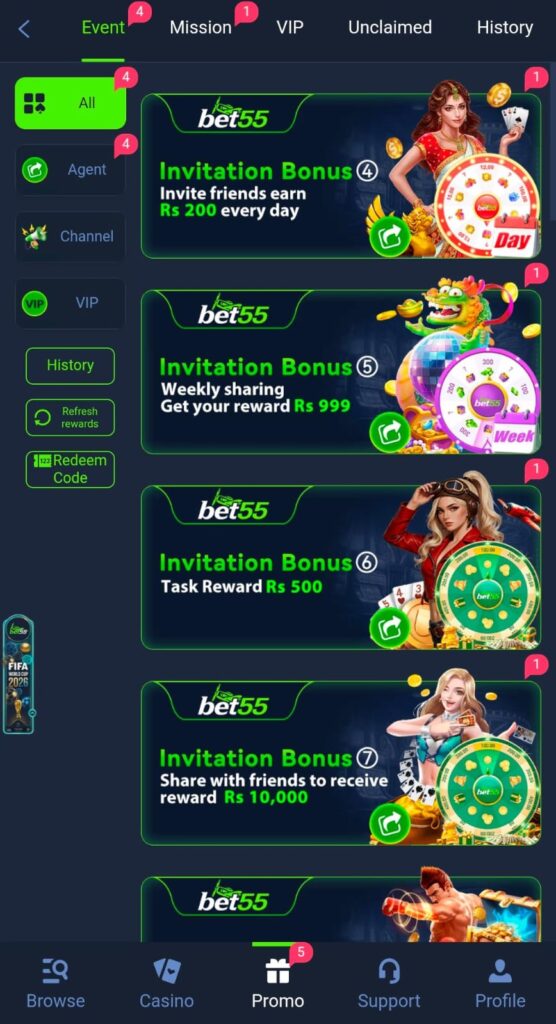 Bet55 game