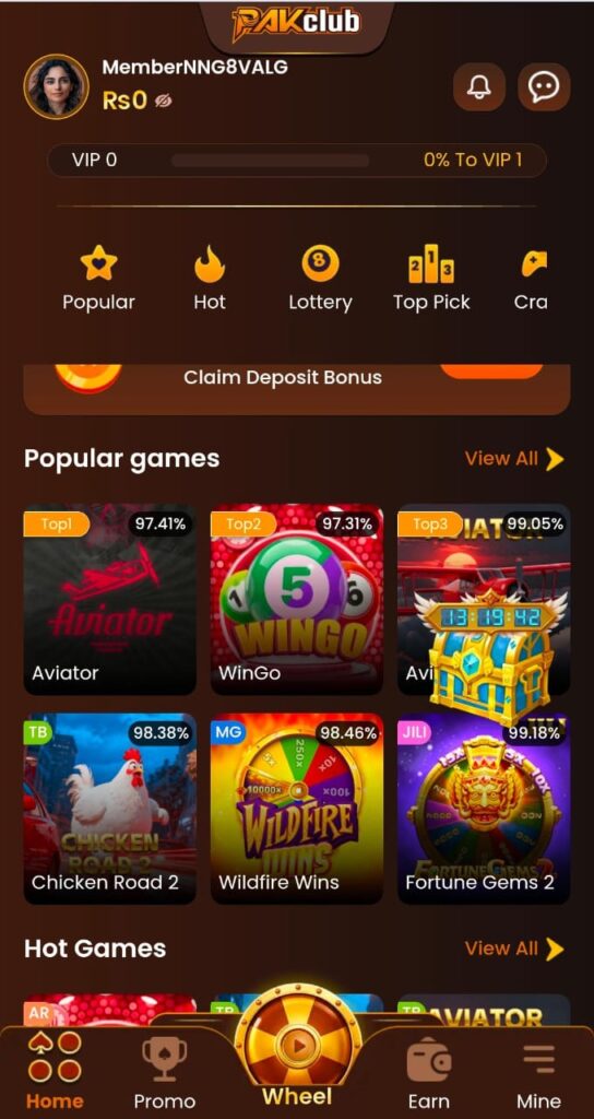 pakclub game